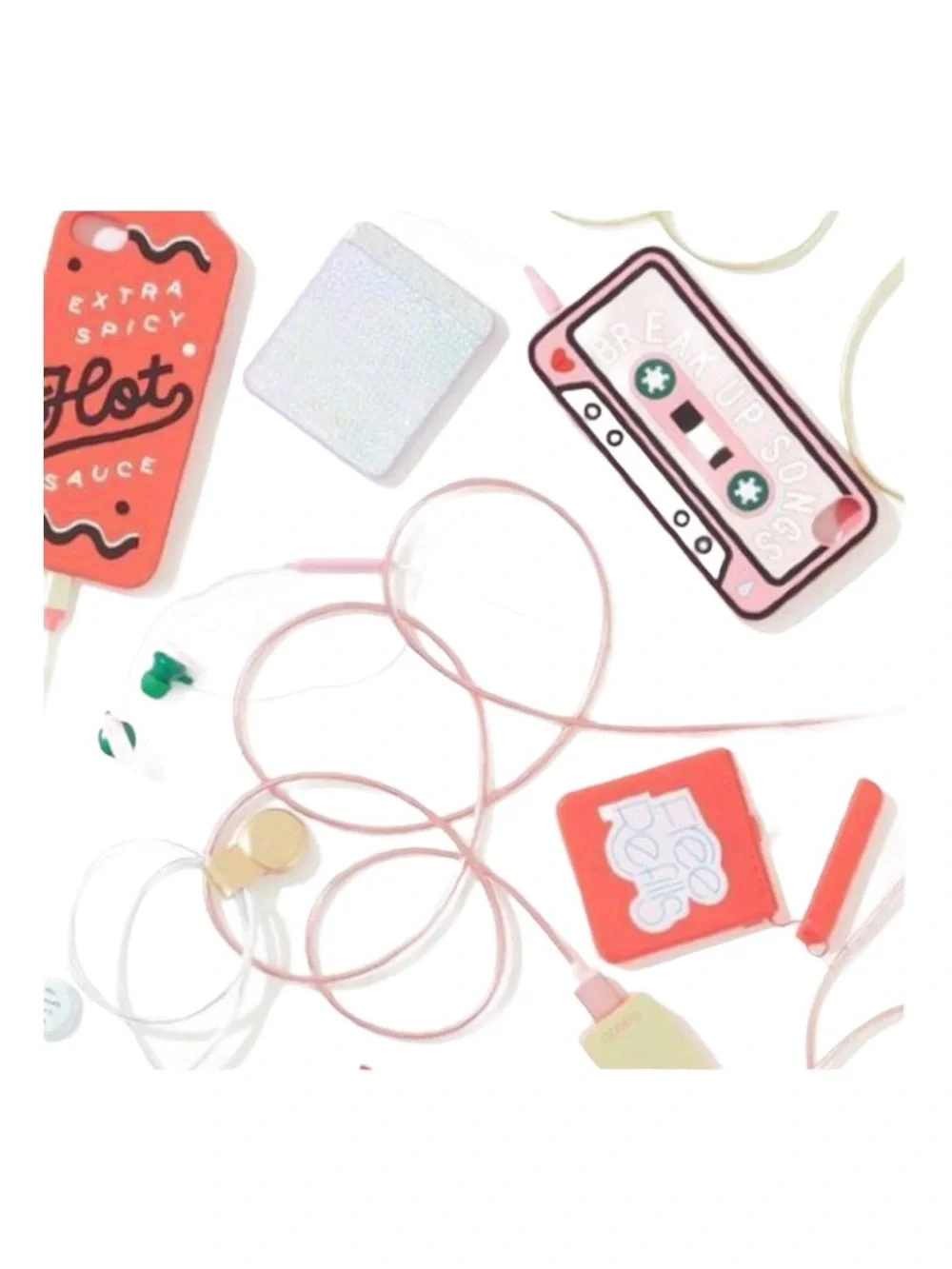 new Bando  Breakup Songs Retro Cassette Tape  iPhone 6 7 Phone Case  Pink 